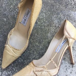 Jimmy Choo Jive snakeskin pumps, size 8